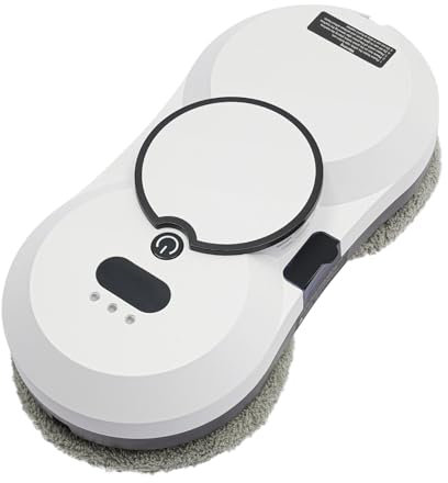 HarBin-Star Robot limpiacristales eléctrico, 80 W, robot limpiador de ventanas con mando a distancia y 10 toallitas, función de pulverización de agua, robot de limpieza de cristales, 2800 Pa fuerte