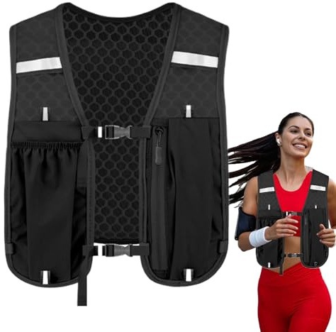 Chaleco Hidratación Running | Chaleco Ligero Agua Correr Mochila Hidratación,Equipo De Pecho Elástico Estable para Trail, Senderismo, Escalada, Jogging