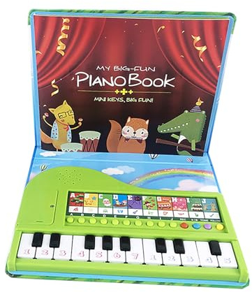 AWJUWHBJ Libro de piano educativo multiusos para niñas de 3 a 5 años, instrumento de aprendizaje musical para niños, uso diario, teclado electrónico para niños