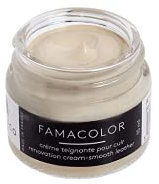 Famaco Leather Repair & Dye Cream | Self Seal Colourant for Quick and Easy Leather Repair | Suitable for Sofas, Car Seats, Shoes, Handbags and More (Beige Biscotte)
