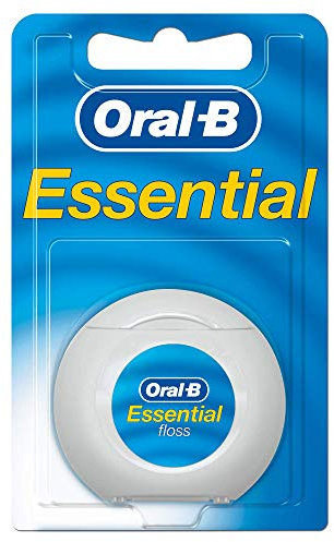Oral-B Essentialfloss Ungewachst 50m (Zahnseide), 4er Pack (4 X 1 Stück)