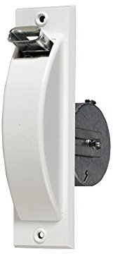 jarolift Rollladen Halbeinlass Gurtwickler, Gurtaufnahme 5 mm, für 23 mm Gurtbreite, Verstellbereich 50-90 mm, Abdeckung in Weiß