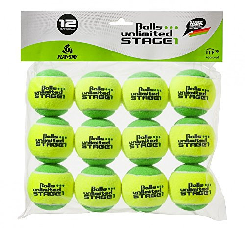 Balls ... unlimited Stage 1 (grün) Kinderbälle, Trainingsbälle 25% Druckreduziert, Methodikbälle - 12er Pack