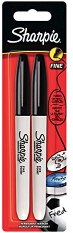 Sharpie Fine Permanent Marker - Black (Pack of 2)