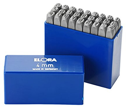 Elora Schlagbuchstaben-Satz, 27-teilig, 400B-15 mm, 0400010150000