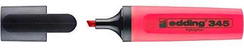 edding Textmarker edding 345 highlighter, påfyllbar, röd