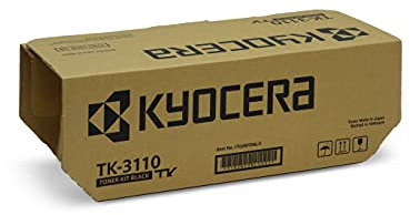 Kyocera TK-3110 Toner 1T02MT0NL0 Schwarz. Original Tonerkartusche für bis zu 15500 Seiten. Toner Drucker kompatibel für FS-4100DN, FS-4200DN, FS-4300DN