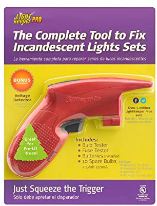 LightKeeper Pro Quick Fix Incandescent Christmas Holiday Light Set Repair Tool | UL Listed (#230566)