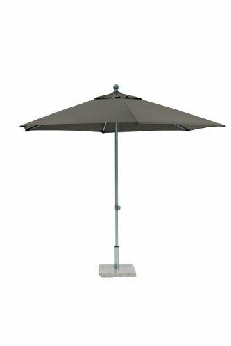 Kettler Sonnenschirm Easy Push – runder Sonnenschirm 3 Meter Durchmesser – witterungsbeständiger Balkonschirm mit manueller Neigungsverstellung – bietet UV-Schutz 50+