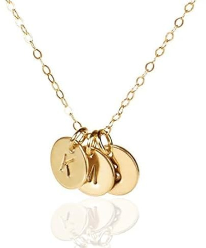 EFYTAL Initial Necklaces for Women, Dainty 14K Gold or 925 Sterling Silver Initials, Personalized Necklaces for Women, Push Presents for New Mom, Custom Necklace