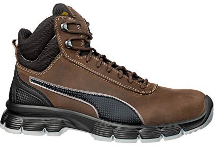 Puma 630122.43 Condor Sicherheitsschuhe Mid S3 ESD SRC, Größe 43 Braun 43 EU