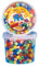 Hama Perlen 8573 Bügelperlen Dose mit ca. 600 bunte Maxi Bastelperlen mit Durchmesser 10 mm im Volltonmix 2, kreativer Bastelspaß für Groß und Klein, Mischen Sie 7 Farben