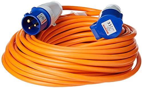 Semloh ML25 Mains Extension Lead, 25 m, Orange