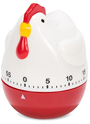 Patisse 2048406 Minuteur Poulet, Silvère-Top, Rouge/Blanc/Jaune