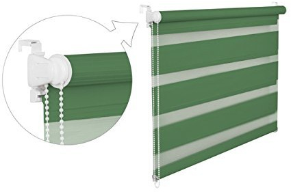DOPPELROLLO DUOROLLO 50 CM BREIT 150 CM LANG Grün INKL. SEILZUG FENSTERROLLO KLEMMROLLO JALOUSIE