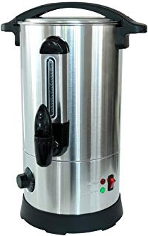 8L Edelstahl Glühwein Behälter Wasserkocher Teekocher Getränkebehälter Glühweinautomat Topf Kessel