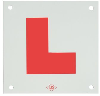 Pair of Rigid 1.5mm thick L Plates ~ Pre Drilled with 4 Holes ~ Genuine LD Brand