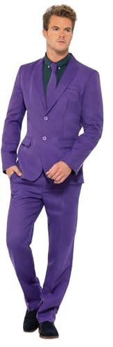 SMIFFYS Il completo Viola, con giacca, pantalone e cravatta Halloween, Carnevale