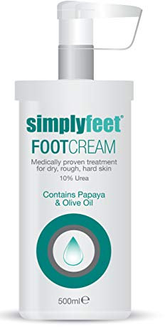 Simply Feet 10% Urea Foot Cream 500ml Pump Bottle