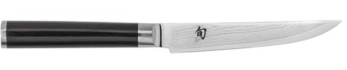 KAI Shun Classic japanisches Steakmesser 12 cm Klingenlänge - Damastmesser 32 Lagen VG MAX Kern - 61 (±1) HRC - Pakkaholzgriff - Made in Japan - Grillmesser Fleischmesser Tafelmesser geschmiedet