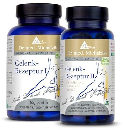 Gelenk Rezeptur I + II Dr. med. Michalzik - 150 Kapseln - ohne Zusatzstoffe - von BIOTIKON®