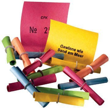 PARTY DISCOUNT ® Röllchenlose Treffer bunt Nummer 1-200 - Spar-Pack