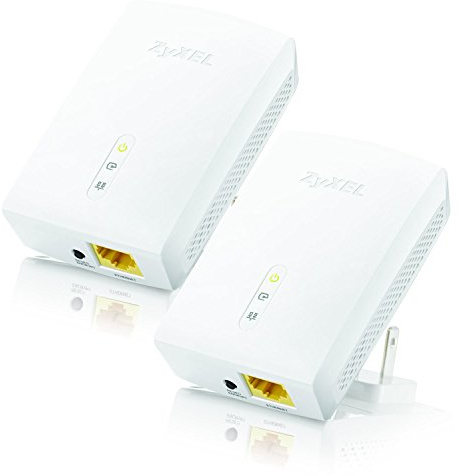 ZyXEL 1200 Mbps Powerline AV1200 Gigabit Adapter, Starter Kit - 2 Units (PLA5405KIT)