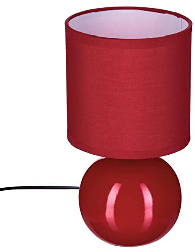 Atmosphera - Lampada a sfera, in ceramica, colore: Rosso
