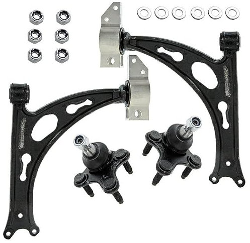 BESTPRICE 2x bras de suspension avant, 2x rotules de suspension Compatible avec AUDI A3, SEAT ALTEA, SKODA SUPERB 2, OCTAVIA 2, VW EOS, CADDY, TOURAN, JETTA, GOLF PLUS 5, GOLF 5, GOLF 6, SCIROCCO