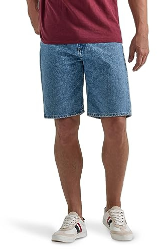 Classic Relaxed Fit Five Pocket Jean Short, Light Stonewash, 44