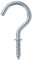 Bulk Hardware BH01111 Paquet de 20 Crochets à vis chromés 25 mm Gris