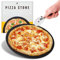 Heritage Pizzastein, Keramik, 38,1 cm, professionelles Zubehör, keine Flecken, inklusive Pizzaschneider, Schwarz