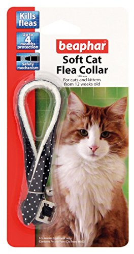 Beaphar Soft Cat Flea Collar - Glitter (colour varies) SILVER-RED-BLACK