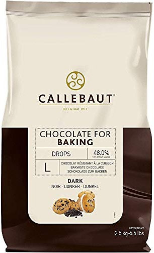 Callebaut - Gocce di Cioccolato Fondente per la Cottura da Forno 2,5kg