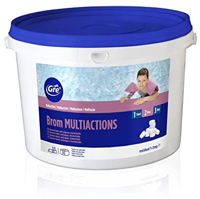 Gre 76027 - Bromo multifunzioni 5kg, pastiglie da 20g