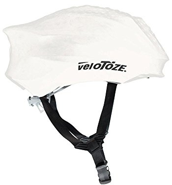 veloToze Helmet Cover - White (One Size) for Bike Helmets
