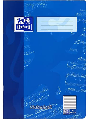 Oxford Notenheft 8 Blatt DIN A4 (1 piece)