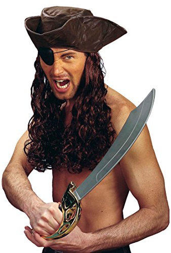 NET TOYS Piraten Säbel Schwert Degen als Kostüm Zubehör Piratensäbel Piratenschwert Kinderschwert Fasching Karneval