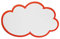 FRANKEN Moderationskarten Wolke, 230 x 140 mm, weiß/rot, 20 Stück, UMZ WM