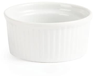 Olympia Whiteware Ramekins 80mm Porcelain Dishes Bakeware Restaurant 12pc