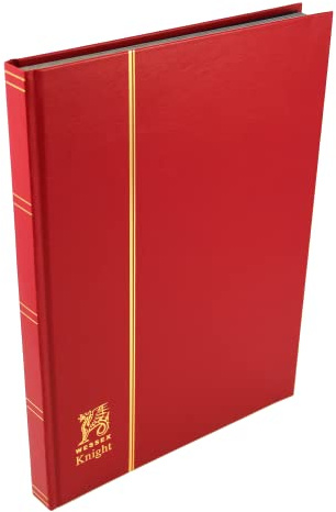 Red Wessex Knight 16 Page 32 Side Black Page Stamp stockbook
