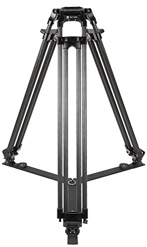 Sirui BCT-3202 Broadcast-Stativ mit Tasche ohne Kopf (10 x Carbon, 100 mm Halbschale, Höhe 150 cm, Gewicht 4,3 kg, Traglast 25 kg) schwarz