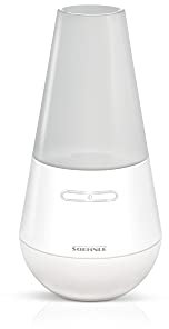 Soehnle Design Aroma Diffusore Valencia in bianco con tecnologia di nebulizzazione a ultrasuoni, nebulizzatore per la profumazione con acqua e olio profumato, diffusore di aromi con cambio di colore