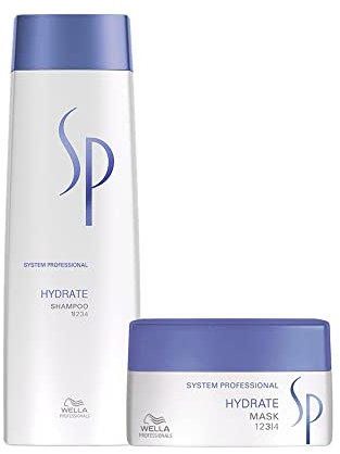 Wella System Professional SP Hydrate Shampoo 250ml & Mask 200 mL Combo Pack