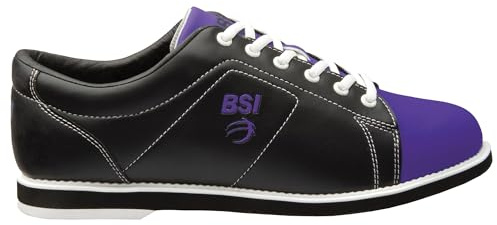 BSI Women's 654 Classic Bowling Shoe - Lightweight Shoes with Cushioned Support for Women, Purple & Black, Size 7.0
