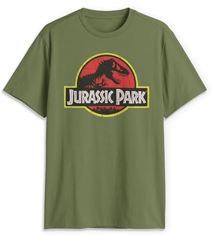 Jurassic Park T-shirt för män, Militärgrön, L