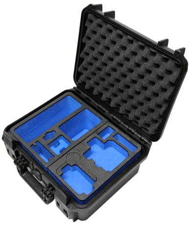TomCase Mallette Professionnelle pour 2 pcs GoPro Hero Modèle 7 à 13 avec Beaucoup d'espace pour l'équipement et Les Accessoires - boîte étanche pour l'extérieur (Cas GoPro)
