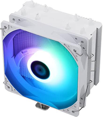 Thermalright AssassinX120 SE WHITE ARGB CPU Air Cooler, 4 Heat Pipes, TL-C12CW-S PWM Quiet Fan CPU Cooler with S-FDB Bearing, For AM4/AM5,Intel lga1851/1700/1150/1151/1200, PC Cooler