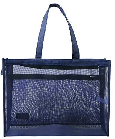 YJZQ Sac Art 8K Portfolio Sac à Main Filet Translucide Sac de Pupitre Sac à Affaires Artiste Pochette été pour Rangement Carton à Dessins et Blocs A3 Trousse de Peinture