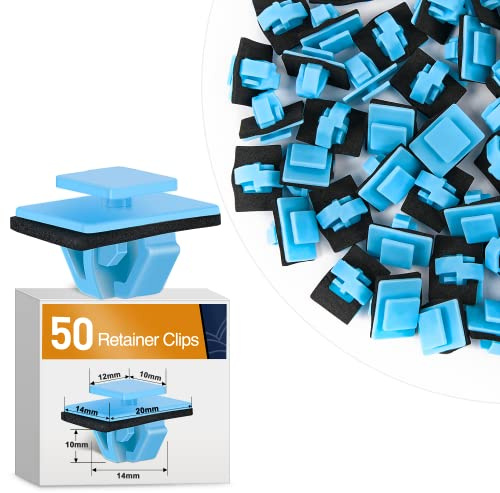 GOOACC 50Pcs Rocker Panel Fender Flare Exterior Moulding Clip with Sealer Automotive Fastener Rivet Clips for Hyundai Kia 87756-1F000 Elantra Kona Santa Fe Sport Soul Sportage Telluride